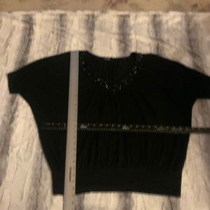 🌹🌹Womens Apt.9 black sweater 1X vneck with black sequins